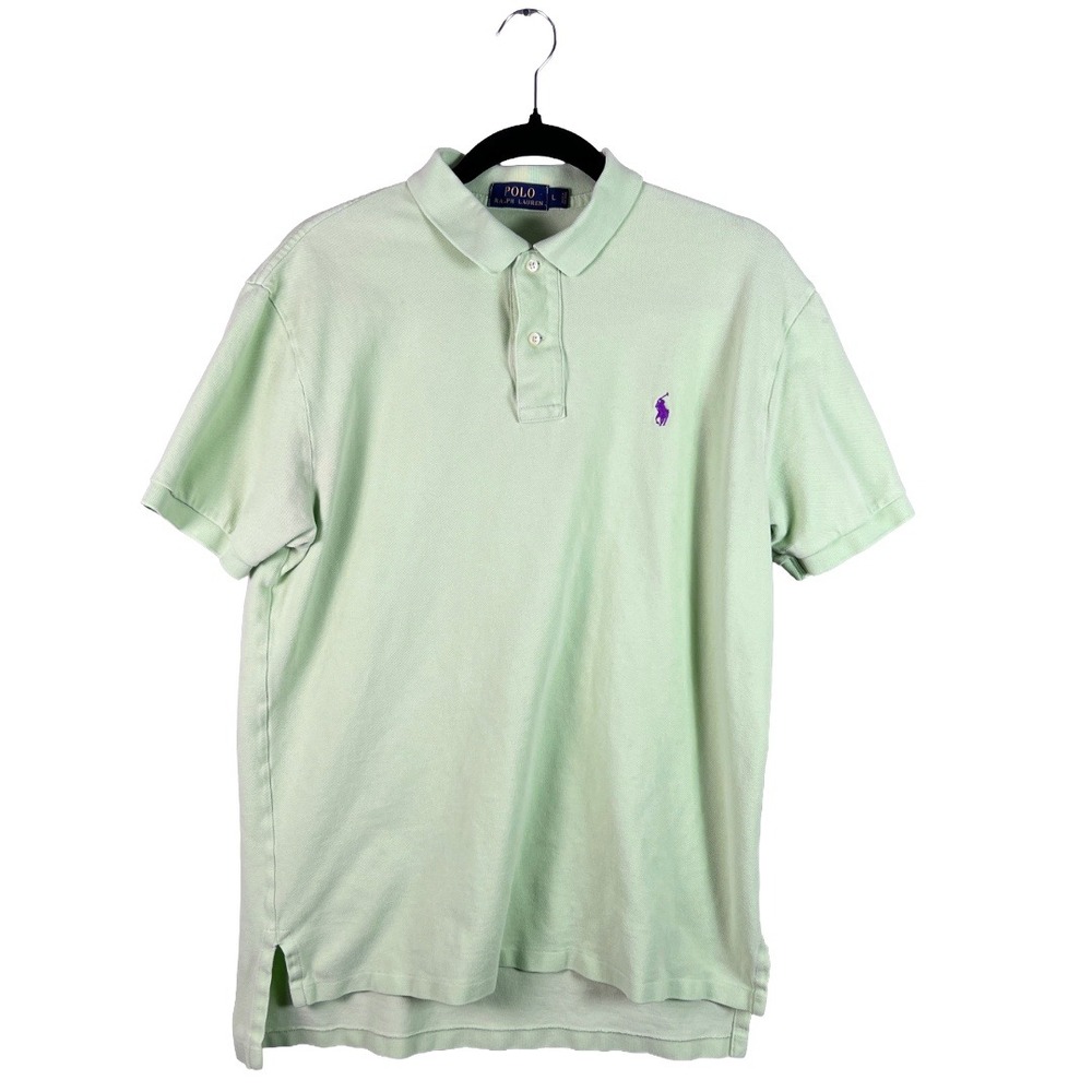 Polo Ralph Lauren Polo Shirt 2000s Men's L Light Mint Green‎ Preppy